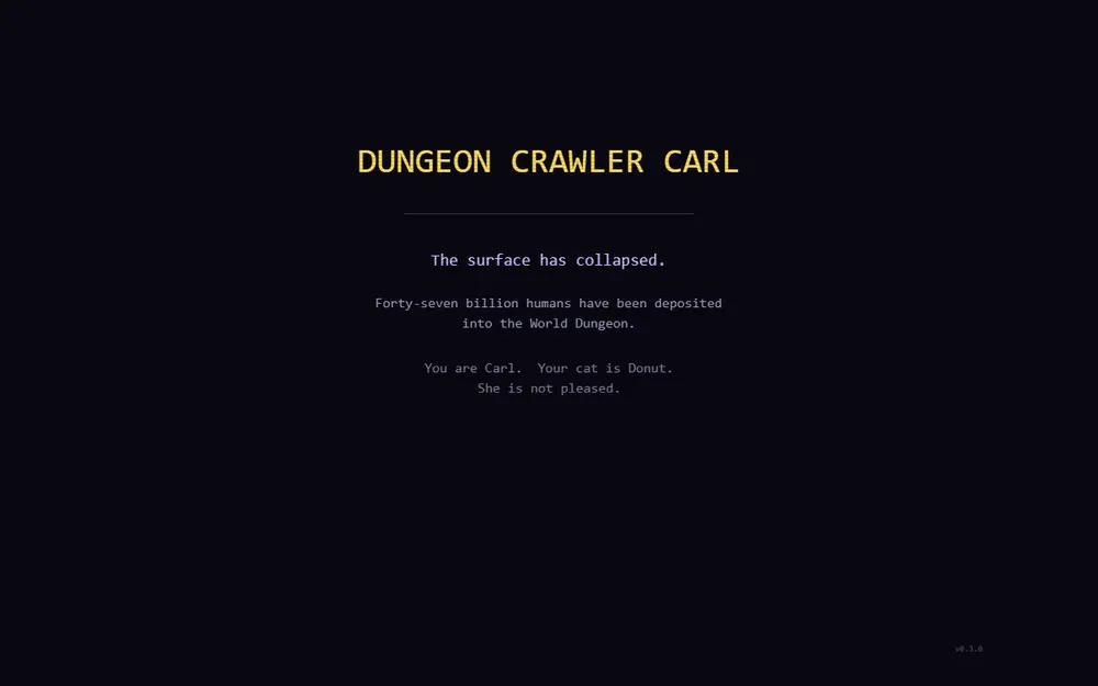 Screenshot of Dungeon Crawler Carl — Fan Game